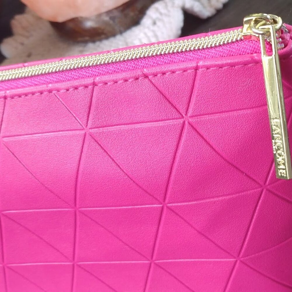 Hot Pink Lancome Makeup Bag